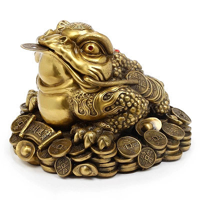 开光纯铜八卦金蟾摆件 招财镇宅三足蟾蜍风水工艺品 开业礼品
